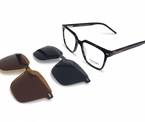 Gestapo Square Optical Men Clip on Polarized - نضاره دوت كوم | رقم 1 للنظارات الأصليه في مصر