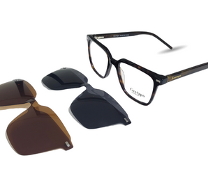 Gestapo Square Men Clip on Polarized