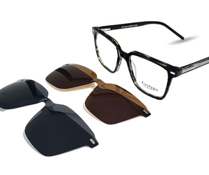 Gestapo Square Men Clip on Polarized