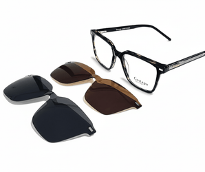 Gestapo Square Optical Men Clip on Polarized - نضاره دوت كوم | رقم 1 للنظارات الأصليه في مصر