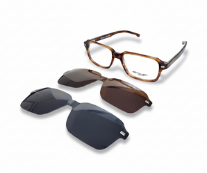 Gestapo rectangle Optical Men Clip on Polarized - نضاره دوت كوم | رقم 1 للنظارات الأصليه في مصر