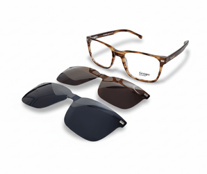 Gestapo Square Optical Men Clip on Polarized - نضاره دوت كوم | رقم 1 للنظارات الأصليه في مصر