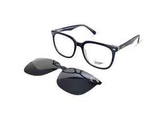 Gestapo Square Optical Men Clip on Polarized