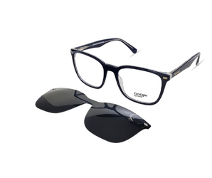 Gestapo Square Optical Men Clip on Polarized