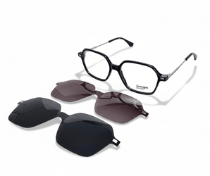 Gestapo Square Optical unisex Clip on Polarized - نضاره دوت كوم | رقم 1 للنظارات الأصليه في مصر