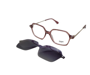 Gestapo Square Optical unisex Clip on Polarized