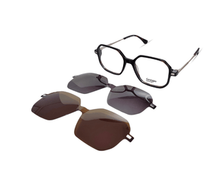 Gestapo Square Optical unisex Clip on Polarized - نضاره دوت كوم | رقم 1 للنظارات الأصليه في مصر