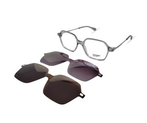 Gestapo Square Optical unisex Clip on Polarized