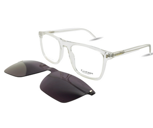 Gestapo Square Optical Men Clip on Polarized