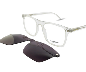 Gestapo Square Men Clip on Polarized