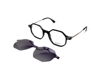 Gestapo Square Optical unisex Clip on Polarized