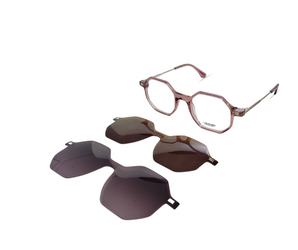 Gestapo Square Optical unisex Clip on Polarized