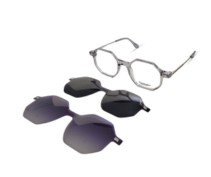 Gestapo Square Optical unisex Clip on Polarized
