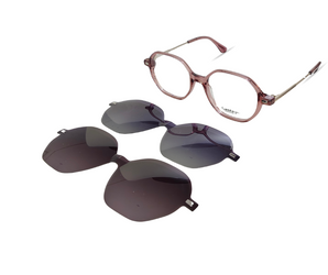 Gestapo Square Optical unisex Clip on Polarized