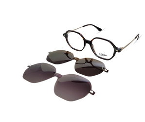 Gestapo Square Optical unisex Clip on Polarized