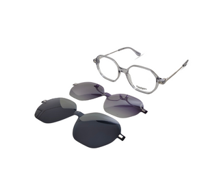 Gestapo Square Optical Men Clip on Polarized