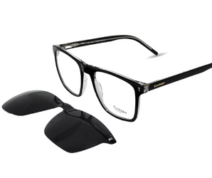 Gestapo Square Men Clip on Polarized