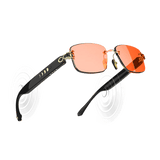 Chamelo Aura ( Audio ) White Calm – 4 - in - 1 Color Changing Smart Sunglasses - نضاره دوت كوم | رقم 1 للنظارات الأصليه في مصر