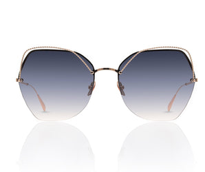 Baldinini 🇮🇹 Square GOLD 18 Karat ( Made in Italy ) Women's Sunglasses(UV) -