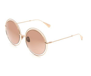 Baldinini 🇮🇹 ( Made in Italy ) Round Gold 18 karat Women's Sunglasses(UV) - - Ndarah