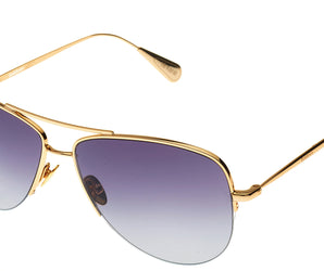 Baldinini Aviator Gold 18 karat ( Made in Italy ) Men Sunglasses(UV) -