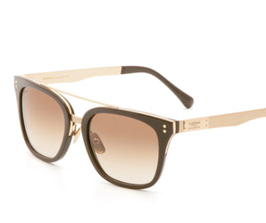 Baldinini Square Gold 18 karat  ( Made in Italy ) Men's Sunglasses(UV) -