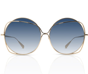 Baldinini 🇮🇹 Round Gold 18 karat ( Made in Italy ) Women's Sunglasses(UV400) - نضاره دوت كوم | رقم 1 للنظارات الأصليه في مصر
