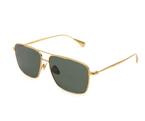 Baldinini  🇮🇹 Square Gold 23k ( Made in Italy ) Men Sunglasses(UV) -
