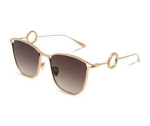 Baldinini 🇮🇹 Cat Eye Gold 18 Karat ( Made in Italy ) Women's Sunglasses(UV) -