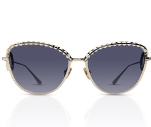 Baldinini 🇮🇹 Cat Eye Gold 18 Karat ( Made in Italy ) Women's Sunglasses(UV) -