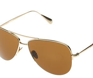 Baldinini Aviator Gold 18 karat ( Made in Italy ) Men Sunglasses(UV) -