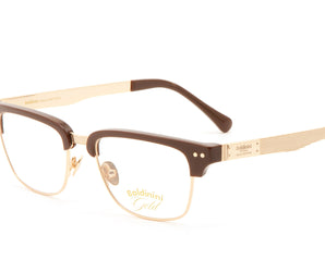 Baldinini Gold 18 Karat 🇮🇹 Square ( Made in Italy ) Men Optical Frames