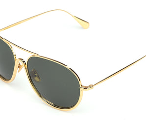 Baldinini 🇮🇹 Aviator Gold 23 karat ( Made in Italy ) men's Sunglasses(UV) -