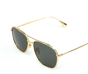 Baldinini Aviator Gold 23 karat Italy men's Sunglasses - Full Rim