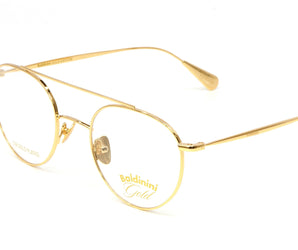 Baldinini 🇮🇹 Round Gold 23 karat ( Made in Italy ) Women Optical Frame