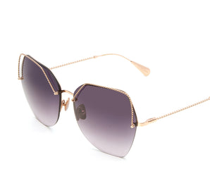 Baldinini 🇮🇹 Square GOLD 18 Karat ( Made in Italy ) Women's Sunglasses(UV) -