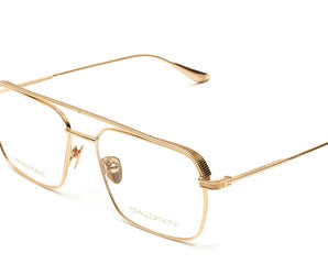 Baldinini 🇮🇹 Square Gold 24 karat ( Made in Italy ) Men Optical Frame - نضاره دوت كوم | رقم 1 للنظارات الأصليه في مصر