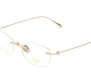 Baldinini 🇮🇹 CatEye Gold 18 karat ( Made in Italy ) Women Optical Frame Rimless - نضاره دوت كوم | رقم 1 للنظارات الأصليه في مصر