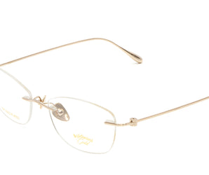 Baldinini 🇮🇹 CatEye Gold 18 karat ( Made in Italy ) Women Optical Frame Rimless