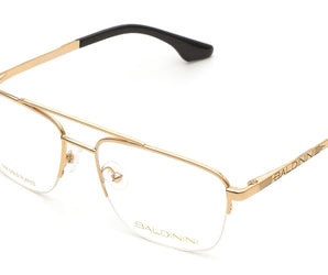 Baldinini 🇮🇹 Square Gold 24 karat ( Made in Italy ) Women Optical Frame half rim