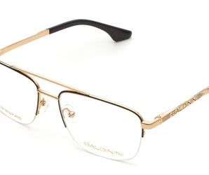 Baldinini 🇮🇹 Square Gold 18 karat ( Made in Italy ) Women Optical Frame half rim
