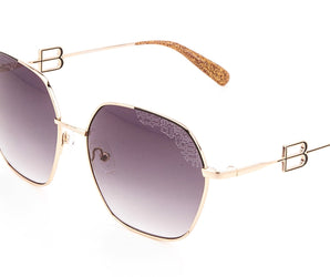 Baldinini 🇮🇹 Square Gold 18 karat ( Made in Italy ) Women's Sunglasses(UV) - نضاره دوت كوم | رقم 1 للنظارات الأصليه في مصر
