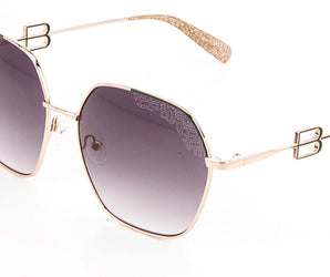 Baldinini 🇮🇹 Square Gold 18 karat ( Made in Italy ) Women's Sunglasses(UV) - نضاره دوت كوم | رقم 1 للنظارات الأصليه في مصر