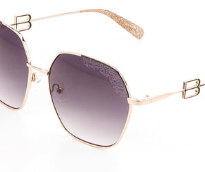 Baldinini 🇮🇹 Square Gold 18 karat ( Made in Italy ) Women's Sunglasses(UV)