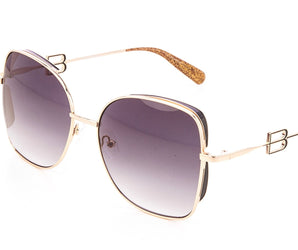 Baldinini 🇮🇹 Square Gold 18 karat ( Made in Italy ) Women's Sunglasses(UV) - نضاره دوت كوم | رقم 1 للنظارات الأصليه في مصر