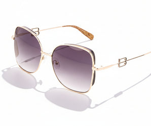 Baldinini 🇮🇹 Square Gold 18 karat ( Made in Italy ) Women's Sunglasses(UV) - نضاره دوت كوم | رقم 1 للنظارات الأصليه في مصر