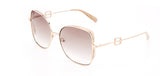 Baldinini 🇮🇹 Square Gold 18 karat ( Made in Italy ) Women's Sunglasses(UV). - نضاره دوت كوم | رقم 1 للنظارات الأصليه في مصر