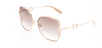 Baldinini 🇮🇹 Square Gold 18 karat ( Made in Italy ) Women's Sunglasses(UV). - نضاره دوت كوم | رقم 1 للنظارات الأصليه في مصر