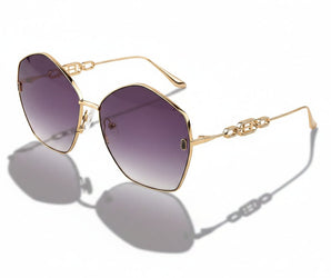 Baldinini 🇮🇹 Gold-plated Cat Eye ( Made in Italy ) Women Sunglasses (UV400) - نضاره دوت كوم | رقم 1 للنظارات الأصليه في مصر