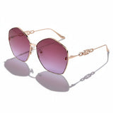 Baldinini 🇮🇹 Gold-plated Cat Eye ( Made in Italy ) Women Sunglasses (UV400) - نضاره دوت كوم | رقم 1 للنظارات الأصليه في مصر